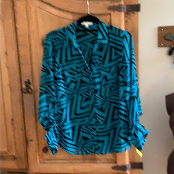 Tops Timing Silk Blouse Vibrant Colors Poshmark